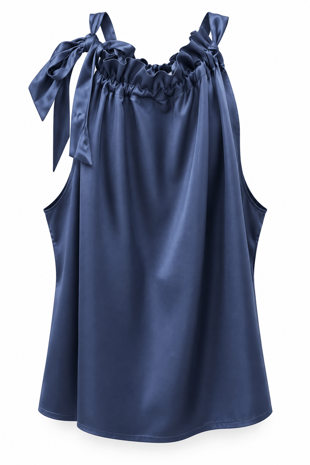 Blusa Ruffle Satín