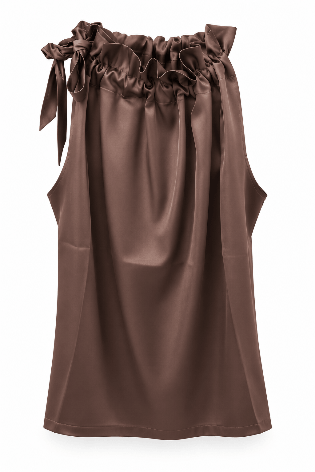 Blusa Ruffle Satín