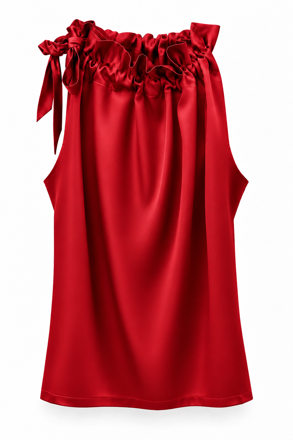Blusa Ruffle Satín
