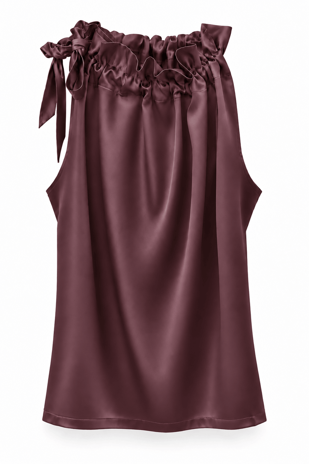 Blusa Ruffle Satín