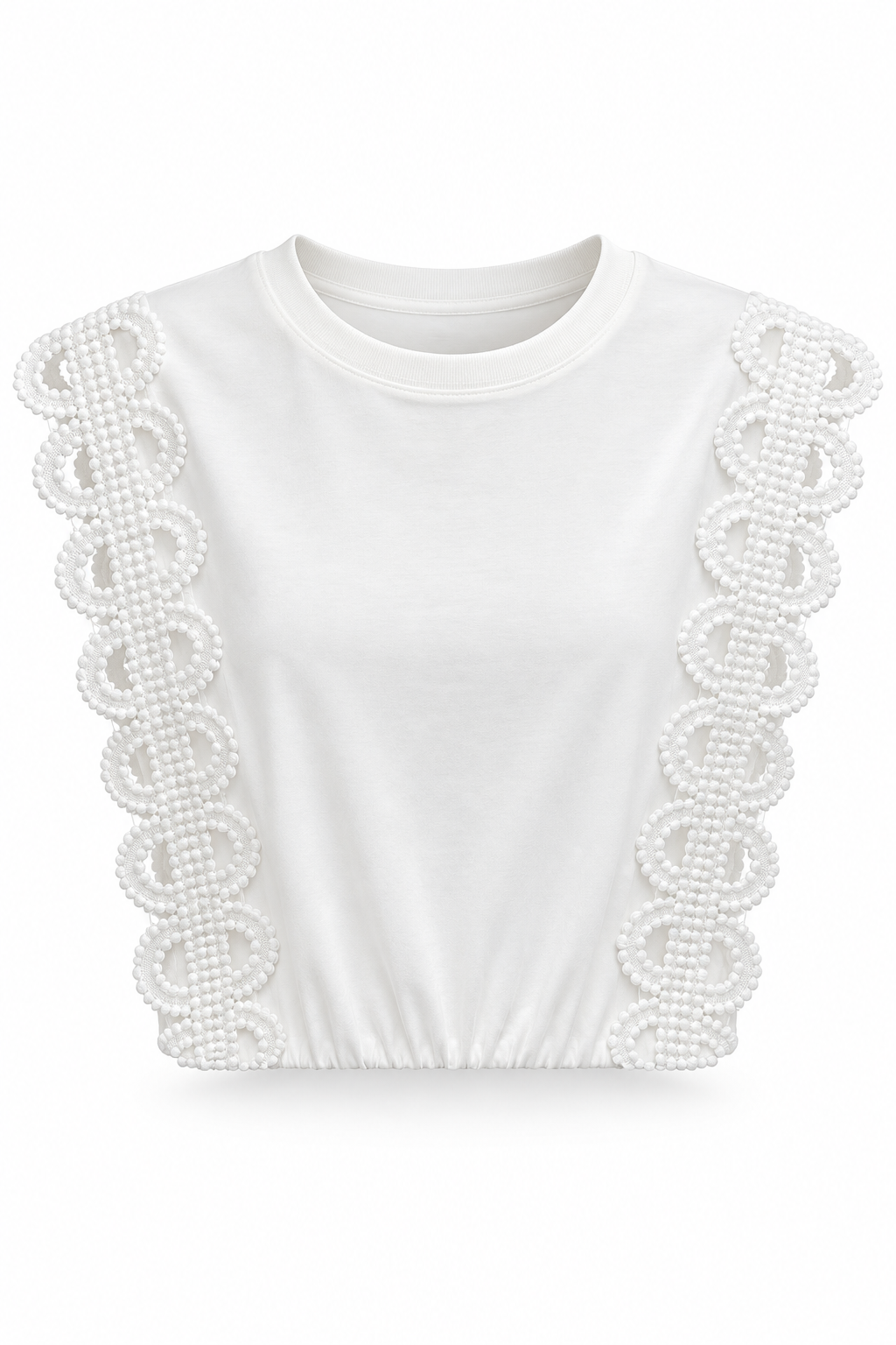 Blusa blanca romántica