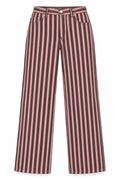 Pantalón rayas Rosa con café
