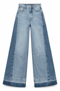 Jeans wide leg bicolor