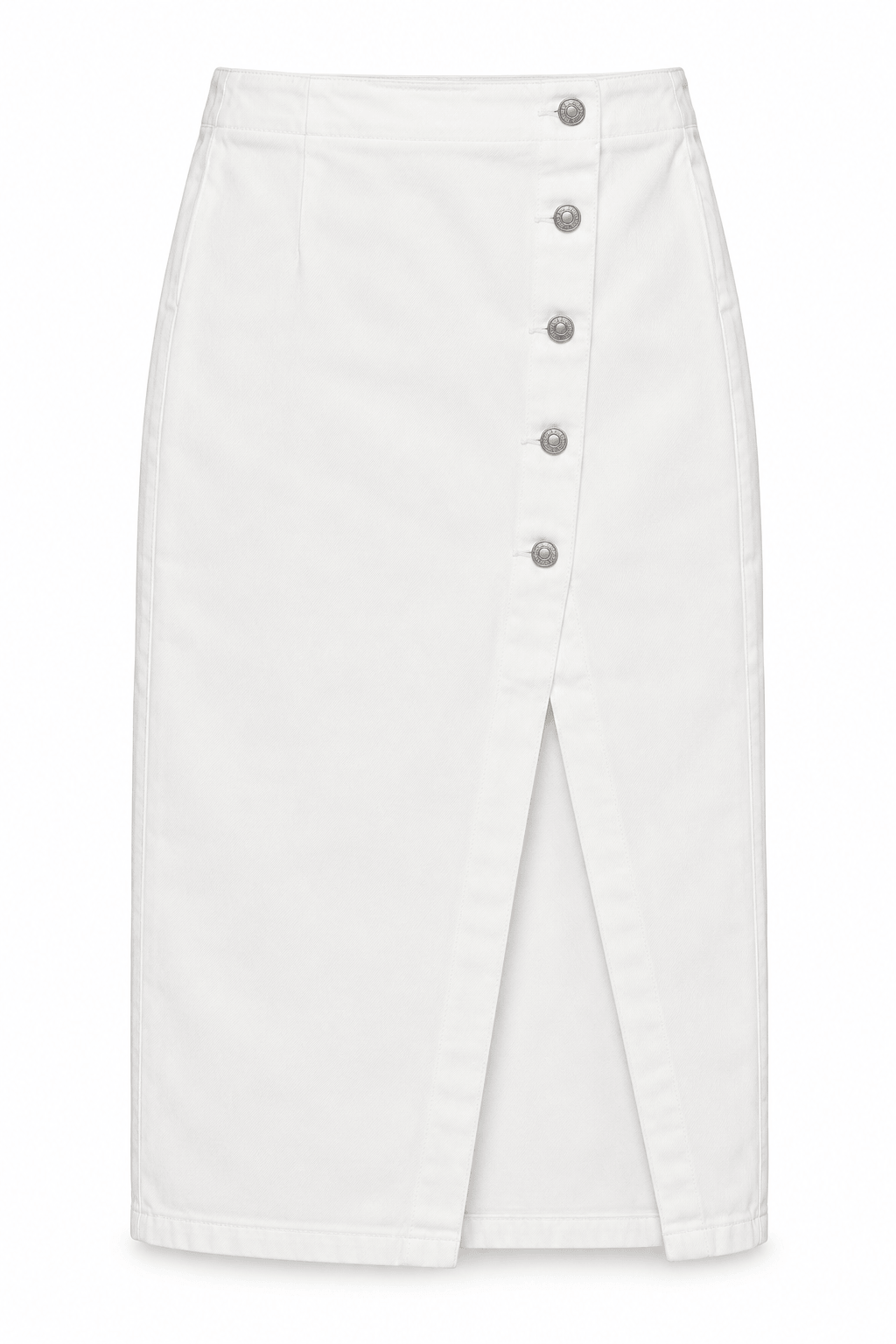 Falda Blanca con abertura