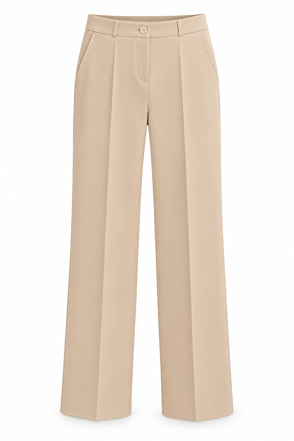Pantalón de Vestir tela estrturada beige