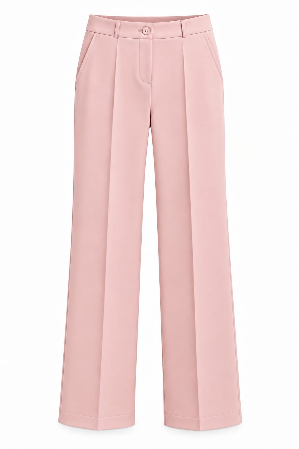 Pantalón de Vestir tela estructurada palo de Rosa