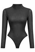 Bodysuit glitter negro