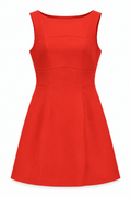 Vestido estructurado rojo