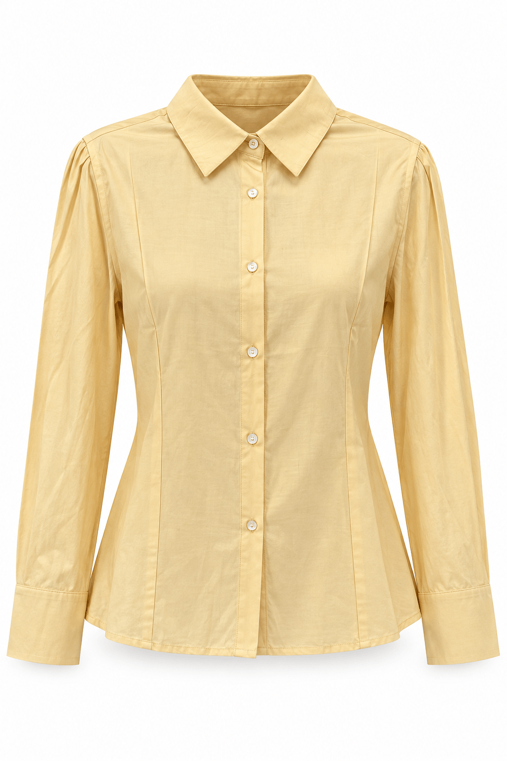 Blusa amarilla camisera