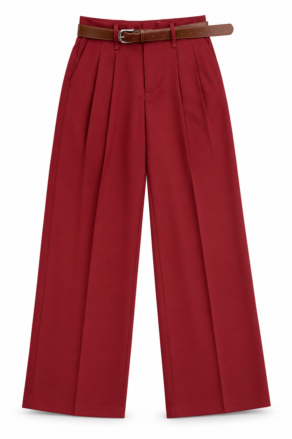 Pantalón con Faja verde olivo y vino PA3091
