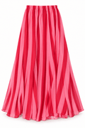 Falda de rayas fucsia con rosado