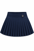 Falda plisada bandage ajuste medio azul