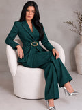 Pantalón de Vestir brillo verde