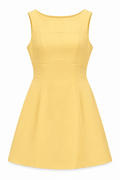 Vestido estructurado Amarillo