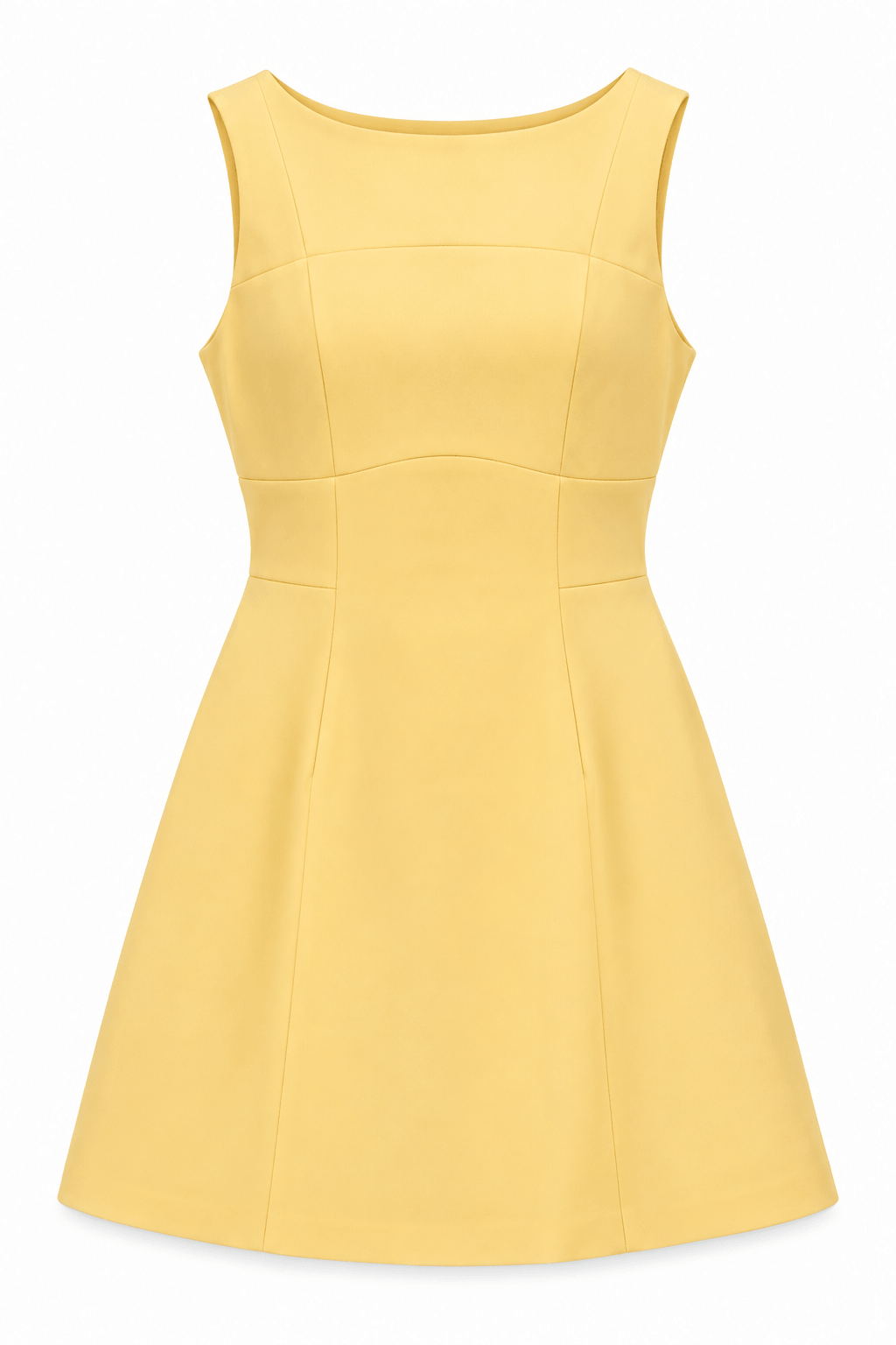 Vestido estructurado Amarillo
