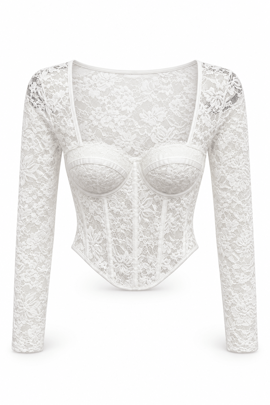 Blusa blanca manga larga