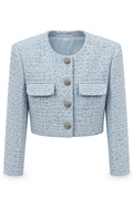 Blazer Celeste corto