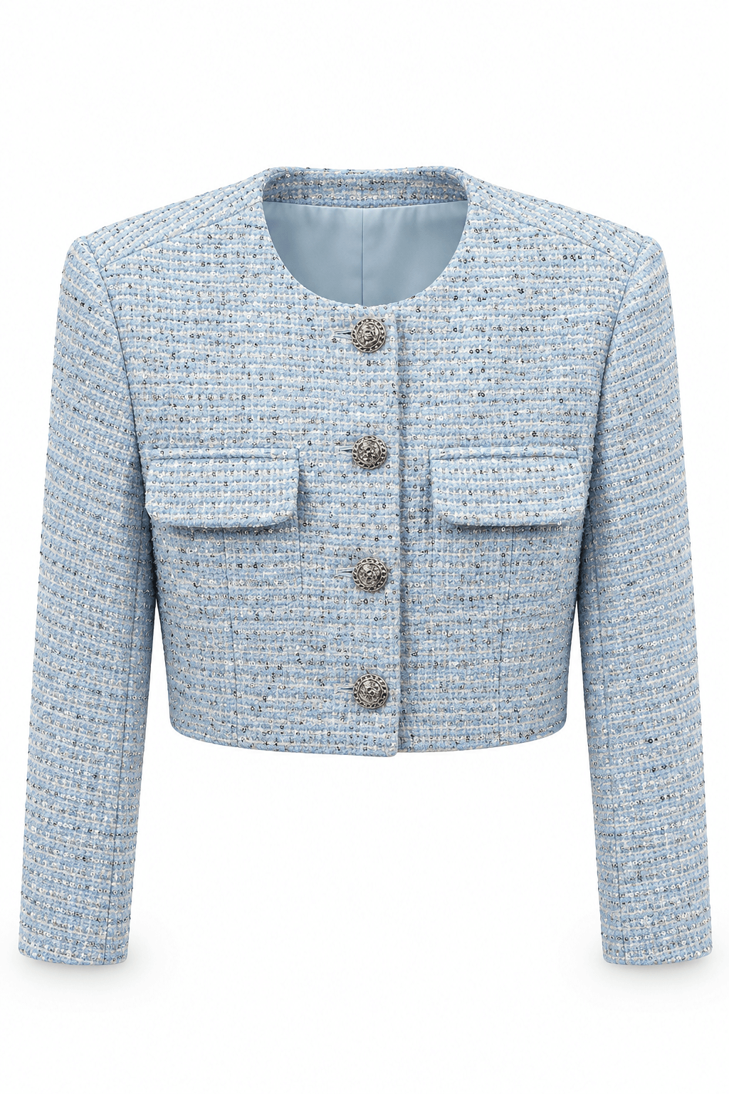 Blazer Celeste corto