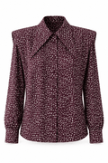 Blusa camisera morada