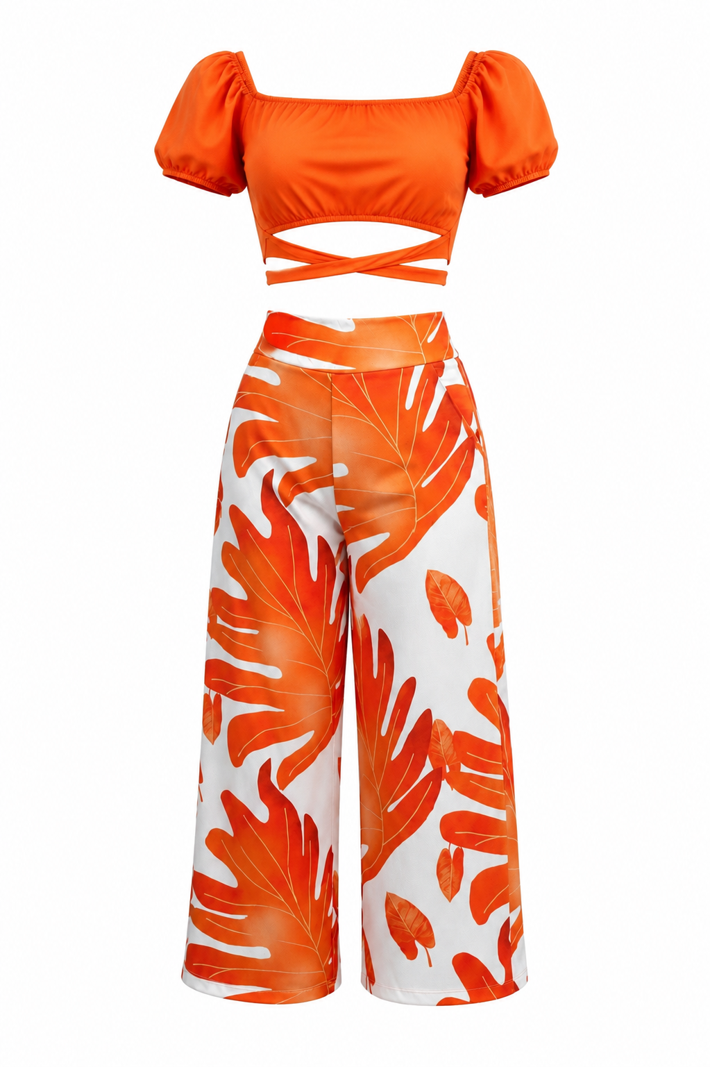 Set Naranja Estampado