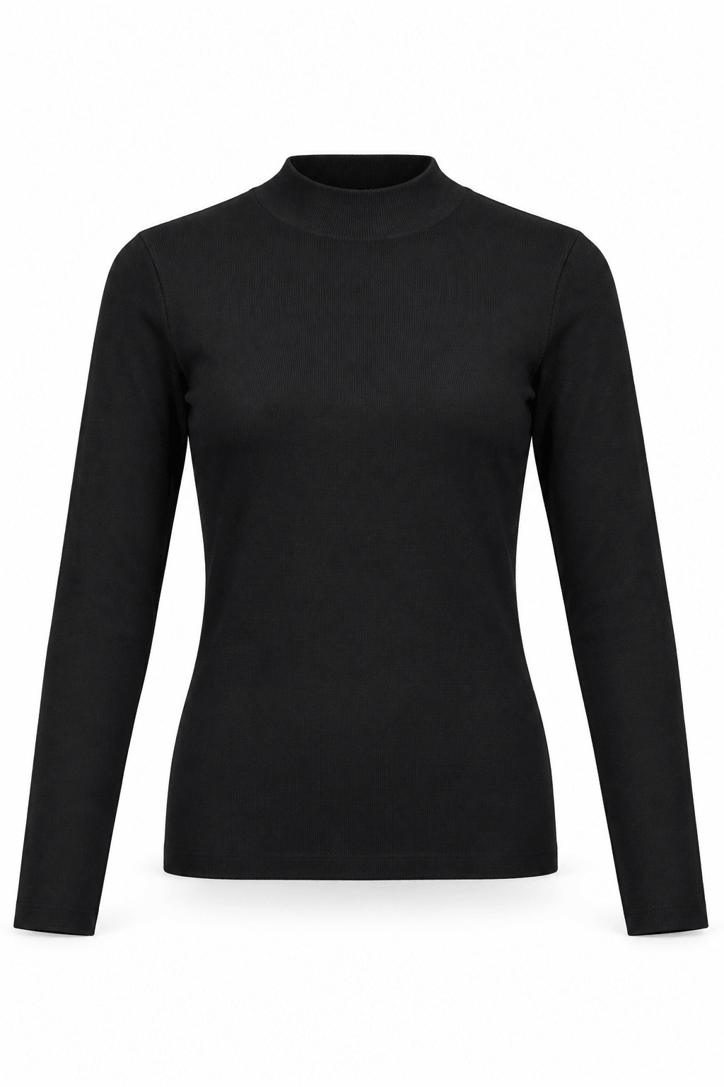 Blusa cuello tortuga negra