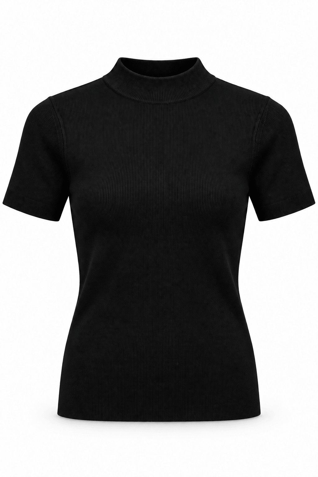 Blusa manga corta cuello alto BL0378