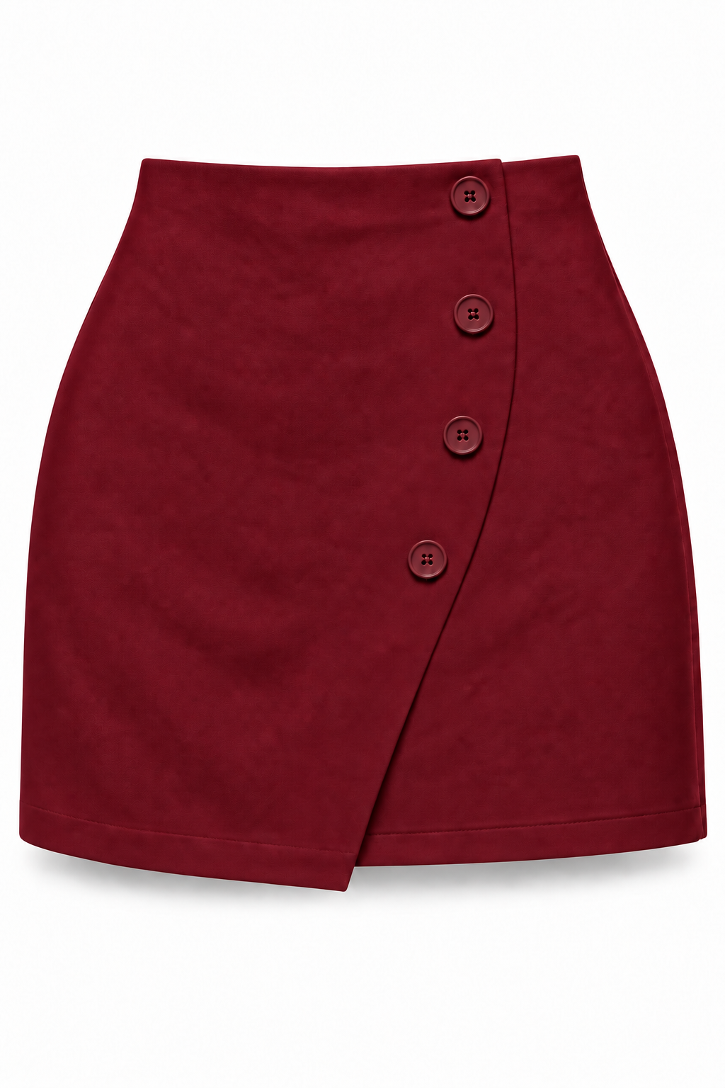 Falda botones marfil