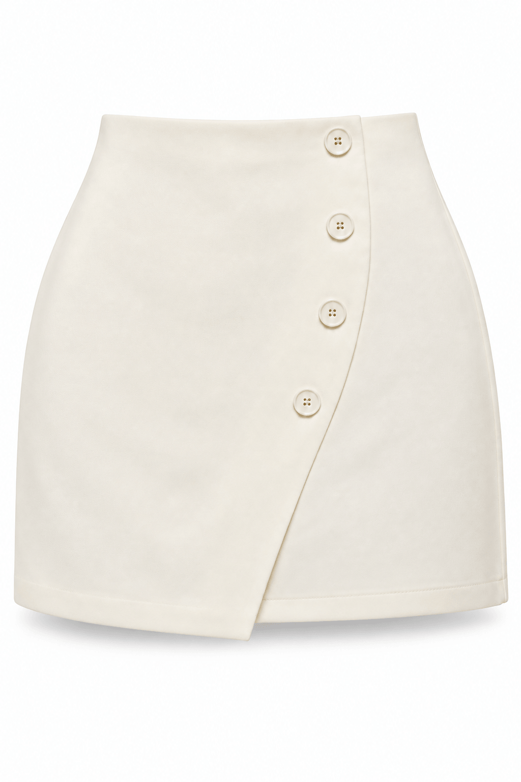 Falda botones marfil