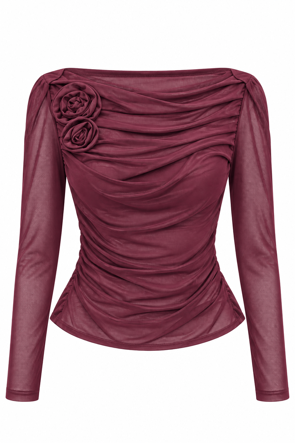 Blusa con rosa