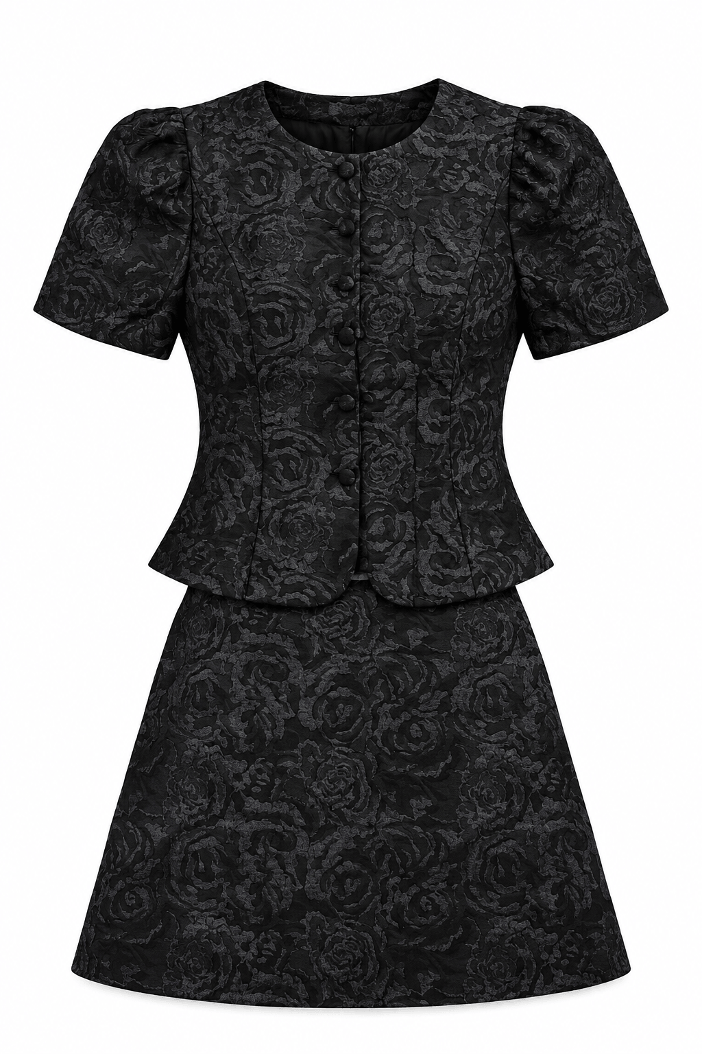 Set negro de blusa y Falda