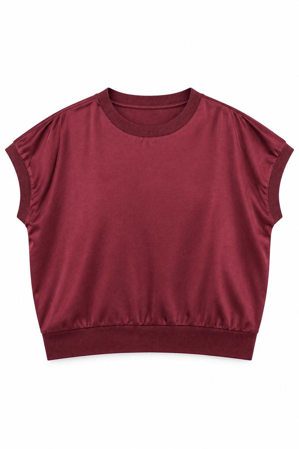 Blusa vino manga corta