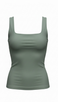 Top Verde olivo