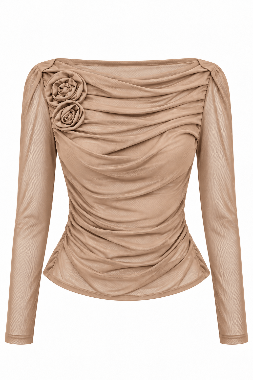Blusa con rosa