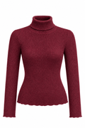 Blusa cuello tortuga con brillante