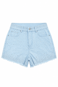 Short de Brillo Celeste