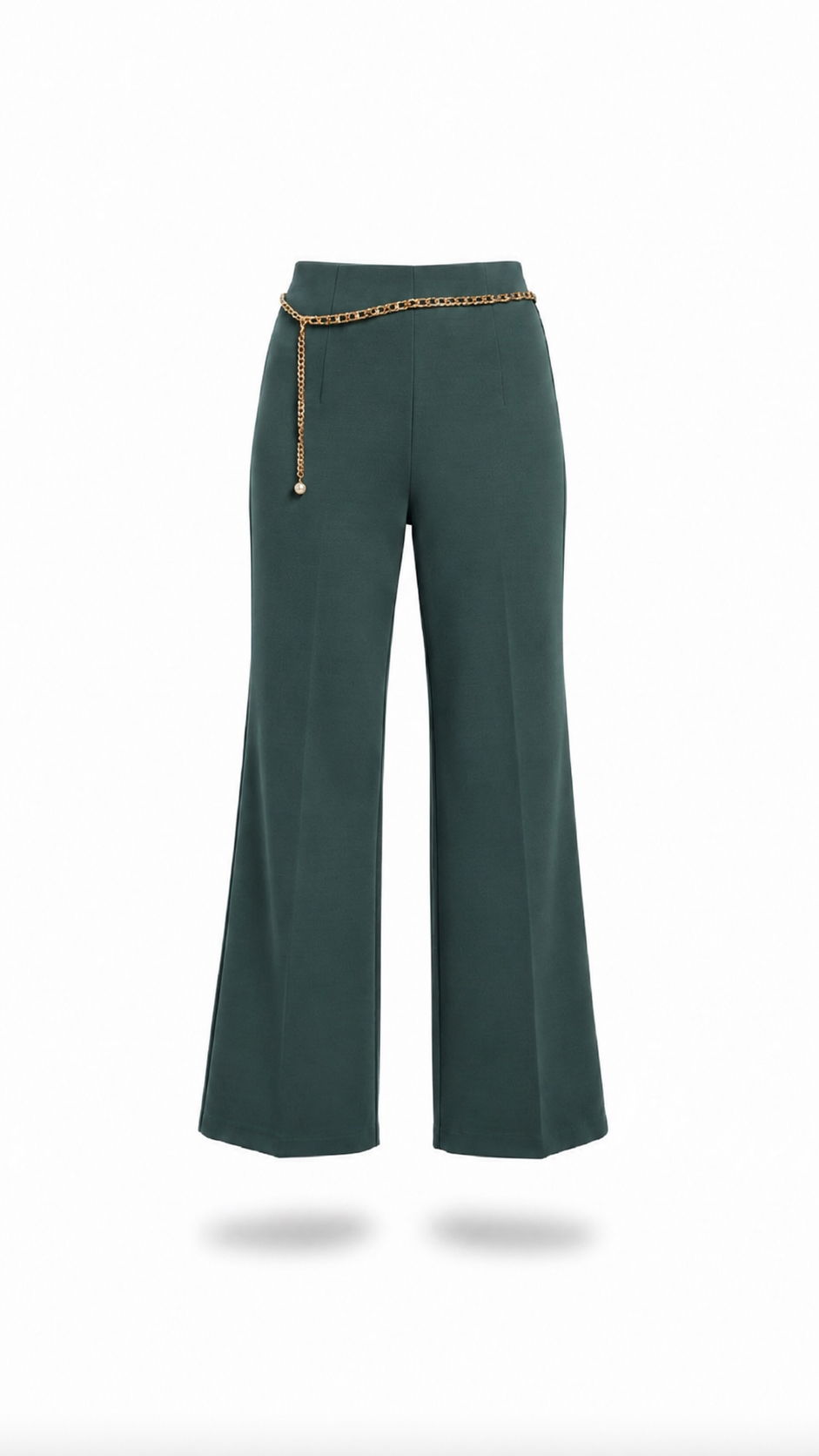 Pantalón verde con cadena