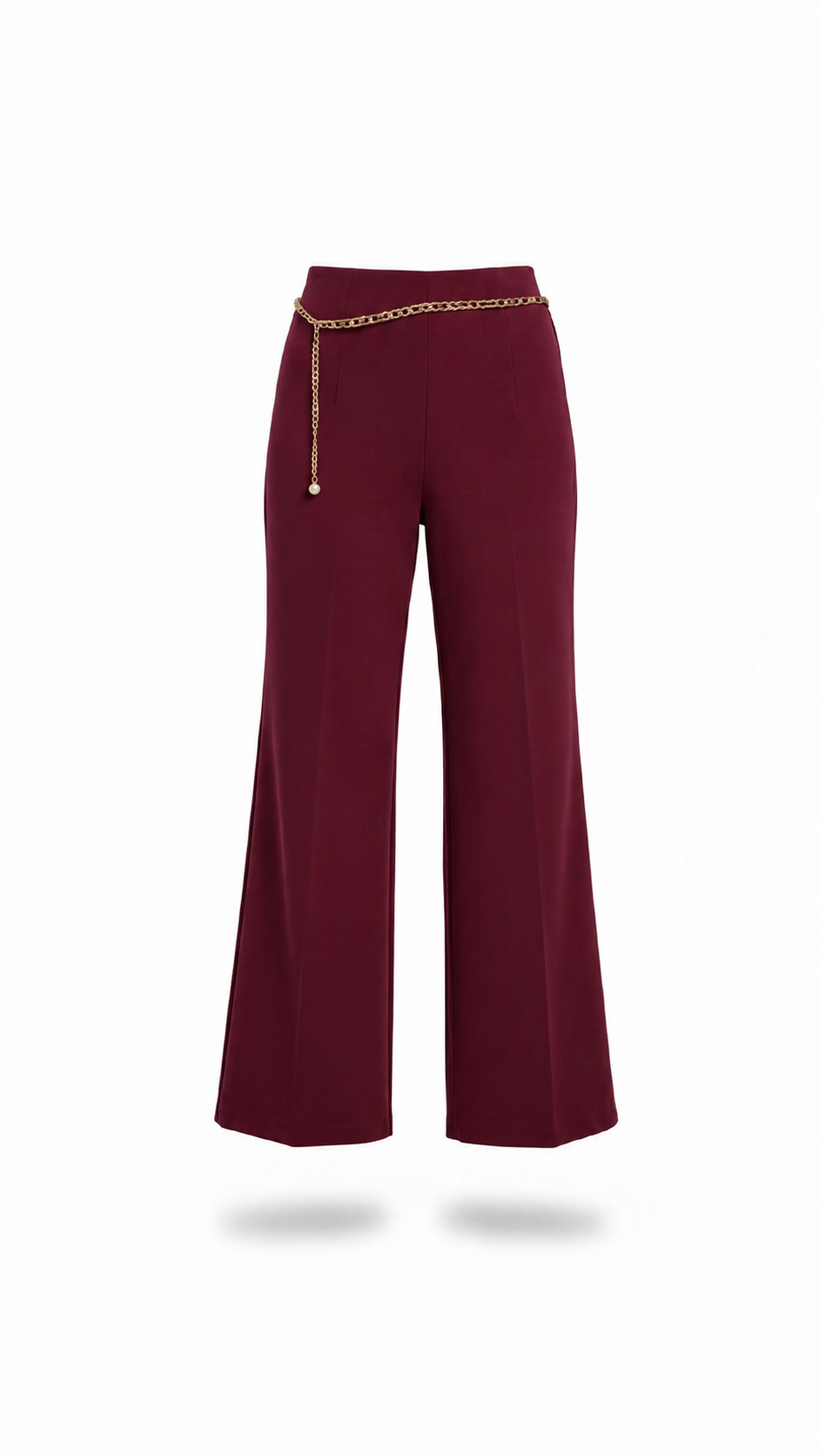 Pantalón vino con cadena