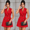 Vestido Rojo sin manga
