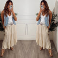 Falda Beige larga