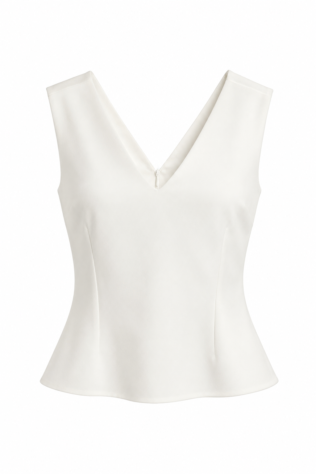 Blusa blanca peplum