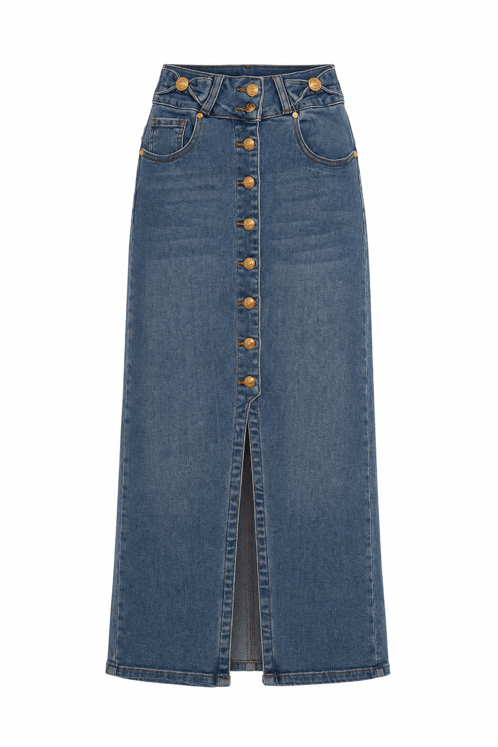 Falda con broches stretch