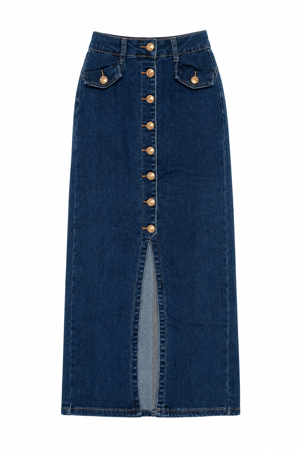 Falda azul stretch