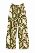 Pantalón estampado verde