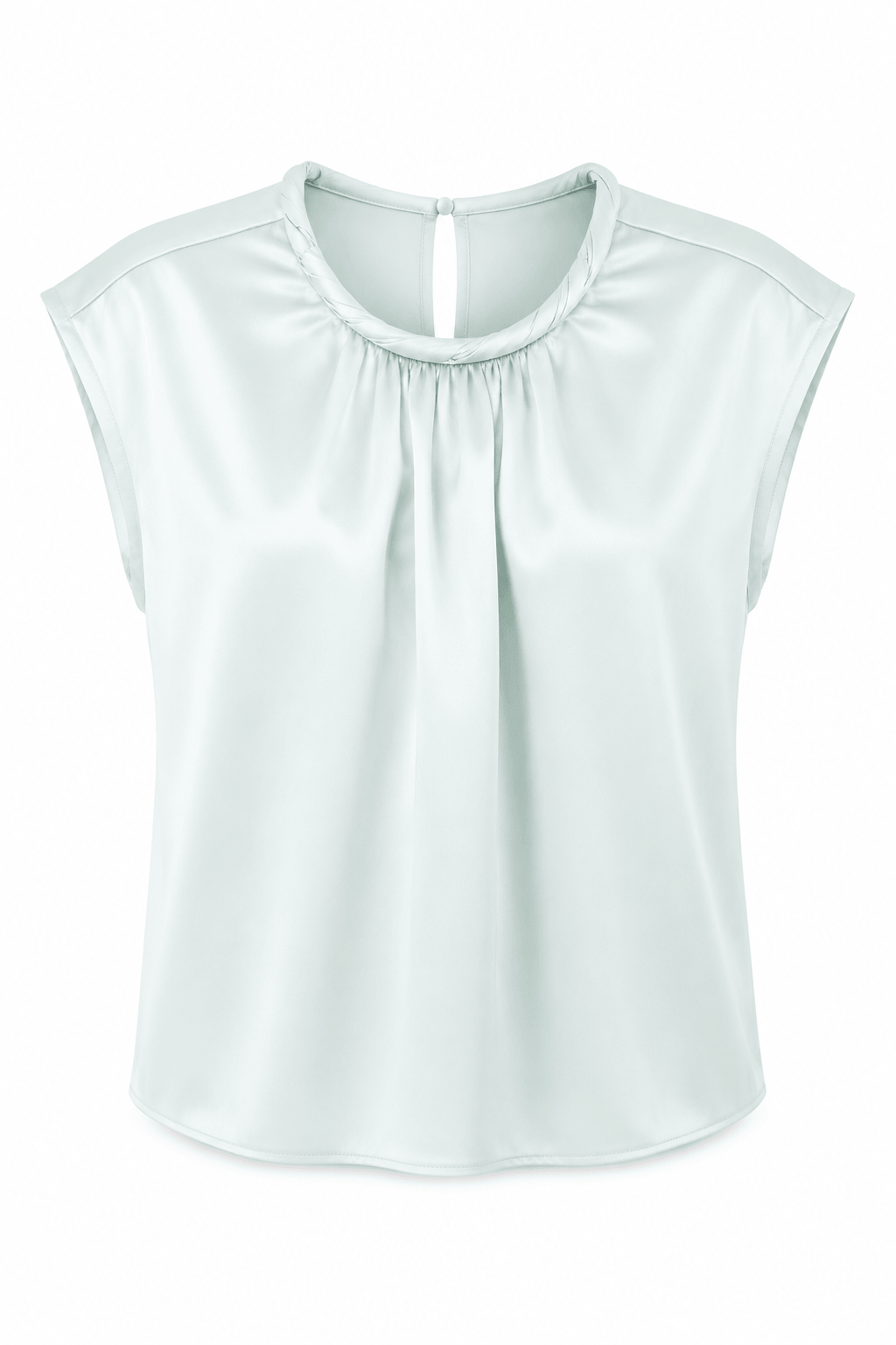 Blusa verde trenzada