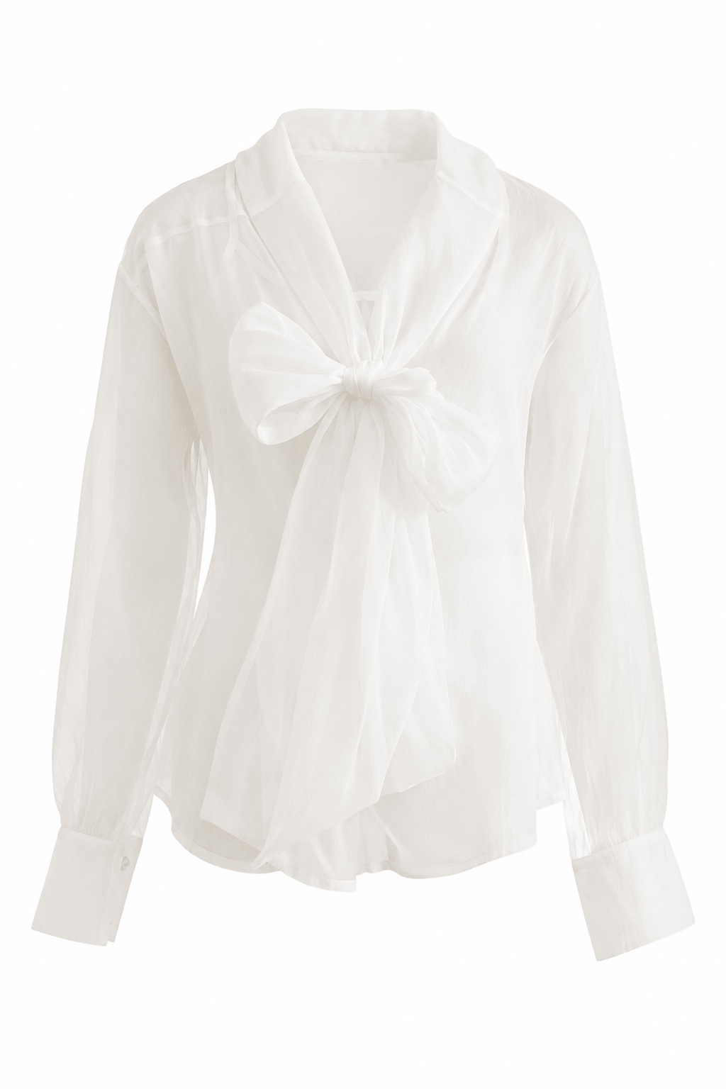 Blusa con Lazo Blanco