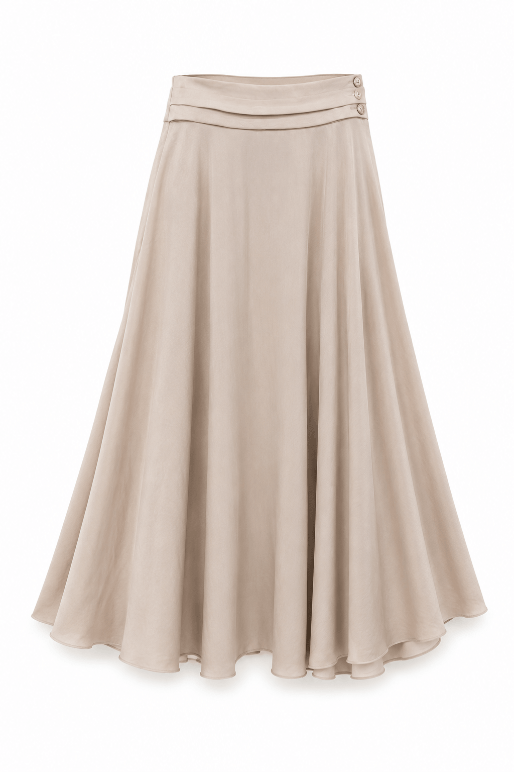 Falda Corte A · Champagne