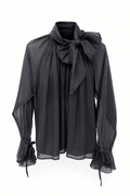 Blusa negra manga larga