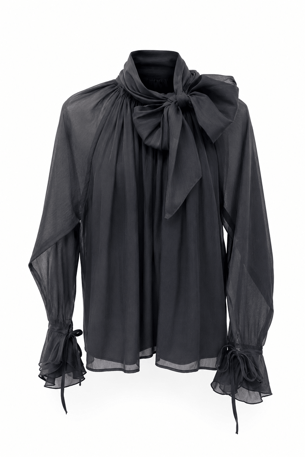 Blusa negra manga larga