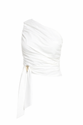 Blusa Blanca medio hombro