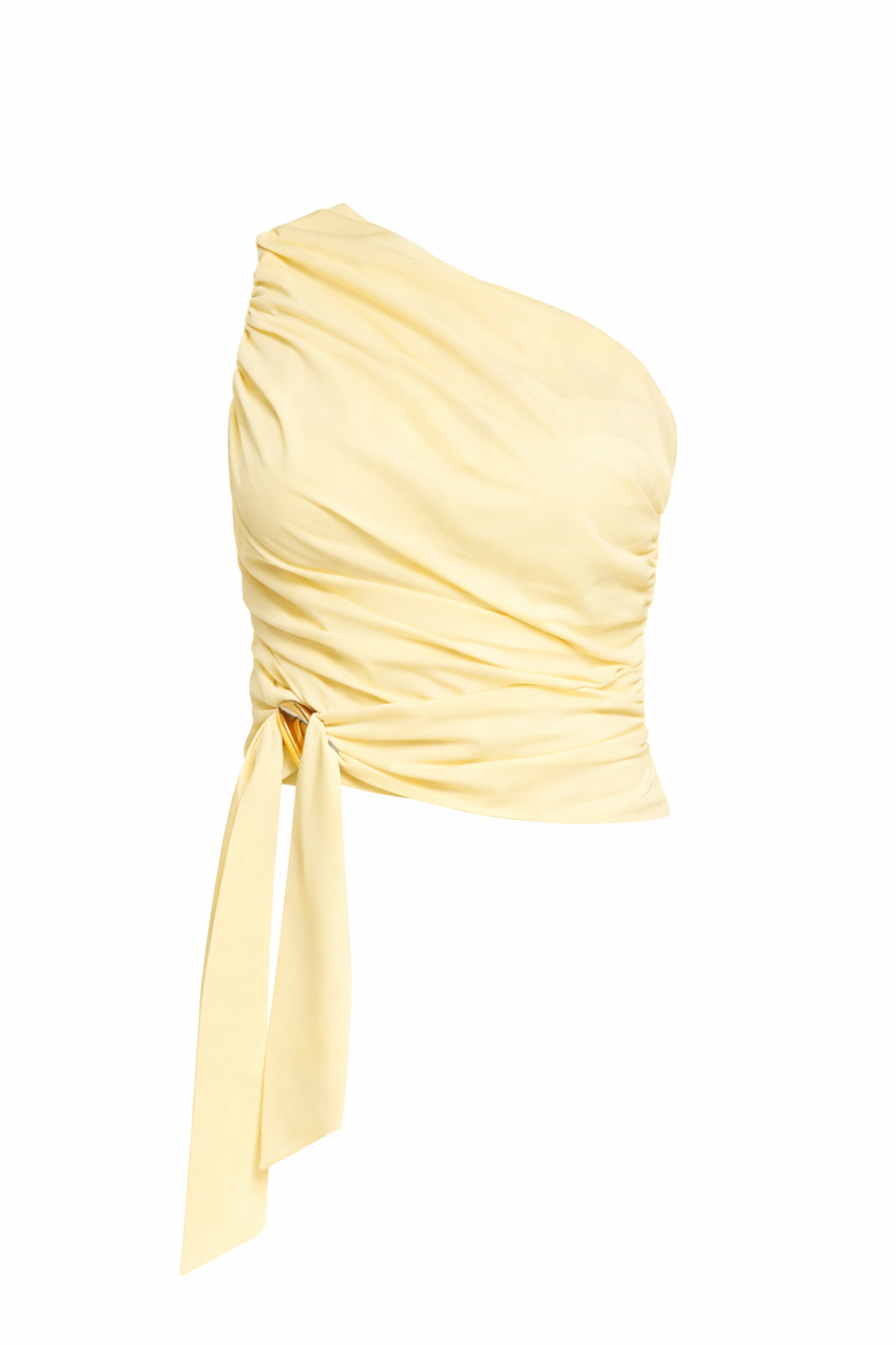 Blusa Amarilla medio hombro